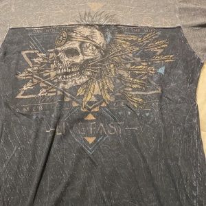 Mens affliction tee size medium